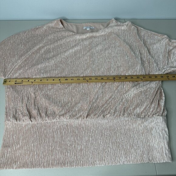 Chicos Blouse 2XL Pink Velvet Ribbed - Picture 6 of 11